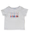 A White Short Sleeve T Shirts from Jacadi in size 6-12M for girl. (Front View)