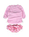 A Pink Swim Sets from Sunuva in size 6-12M for girl. (Back View)