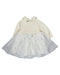 A White Long Sleeve Dresses from Petit Bateau in size 6-12M for girl. (Back View)