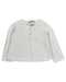 A White Cardigans from Jacadi in size 3-6M for girl. (Front View)