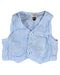 A Blue Outerwear Vests from Armani Baby in size 6-12M for boy. (Front View)