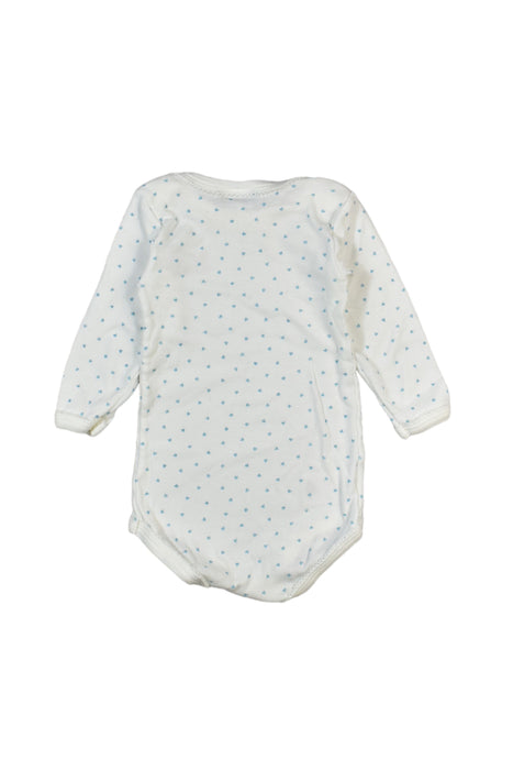 A Blue Long Sleeve Bodysuits from Petit Bateau in size 3-6M for neutral. (Back View)