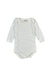 A Blue Long Sleeve Bodysuits from Petit Bateau in size 3-6M for neutral. (Front View)
