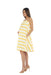 A Yellow Sleeveless Dresses from Bohn Fabulous in size S for maternity. (Front View)