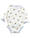 A White Bodysuits from Bout'Chou in size 3-6M for boy. (Back View)