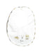 A White Bibs from Chicco in size O/S for neutral. (Front View)