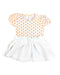 A White Short Sleeve Dresses from Seed in size 6-12M for girl. (Front View)