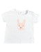 A White Short Sleeve Tops from Seed in size 6-12M for girl. (Front View)