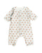 A White Jumpsuits from Petit Bateau in size 0-3M for boy. (Front View)