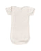 A Beige Bodysuits from Petit Bateau in size 0-3M for girl. (Back View)