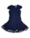 A Navy Short Sleeve Dresses from Nicholas & Bears in size 8Y for girl. (Back View)
