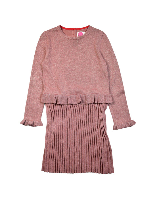 A Pink Long Sleeve Dresses from Baby Boden in size 8Y for girl. (Front View)