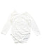 A White Bodysuits from Petit Bateau in size 6-12M for neutral. (Front View)