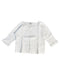 A White Cardigans from Cyrillus in size 12-18M for girl. (Front View)