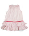 A Pink Sleeveless Dresses from Chateau de Sable in size 4T for girl. (Back View)