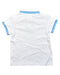 A White Short Sleeve Polos from Jacadi in size 4T for boy. (Back View)