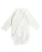 A White Bodysuits from Petit Bateau in size 0-3M for boy. (Back View)