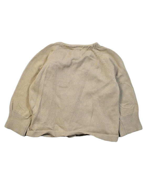 A Brown Cardigans from Cyrillus in size 6-12M for girl. (Back View)