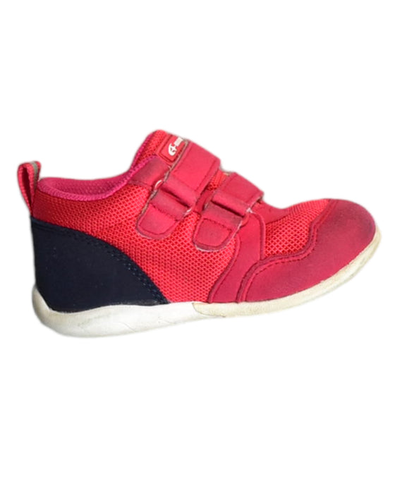 A Pink Sneakers from Moonstar in size 18-24M for girl. (Back View)