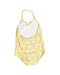 A Yellow Swimsuits from Sunuva in size 6T for girl. (Back View)