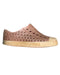 A Pink Slip Ons from Native Shoes in size 18-24M for girl. (Front View)