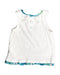A White Sleeveless Tops from DPAM in size 0-3M for girl. (Back View)