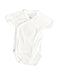 A White Bodysuits from Petit Bateau in size 3-6M for boy. (Front View)