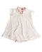 A White Bodysuits from Petit Bateau in size 6-12M for girl. (Front View)