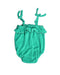 A Green Bodysuits from Seed in size 0-3M for girl. (Back View)