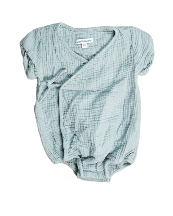 A Blue Bodysuits from Vertbaudet in size 6-12M for neutral. (Front View)