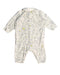 A White Onesies from Petit Bateau in size 3-6M for girl. (Back View)