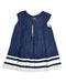 A Blue Sleeveless Dresses from Catimini in size 2T for girl. (Back View)