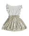 A White Sleeveless Dresses from Crewcuts in size 2T for girl. (Back View)