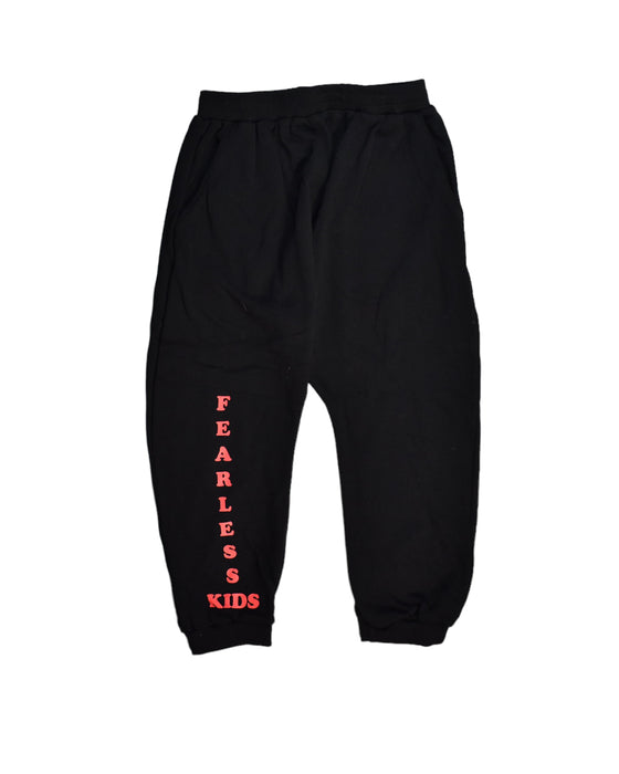 A Black Sweatpants from Roses & Rhinos in size 7Y for boy. (Front View)