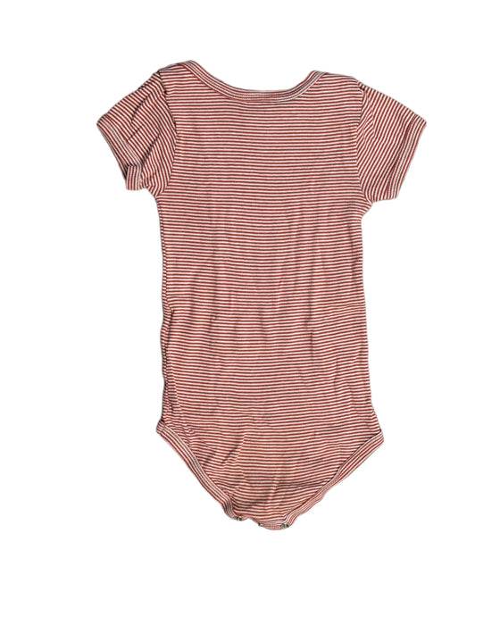 A Red Short Sleeve Bodysuits from Petit Bateau in size 12-18M for girl. (Back View)