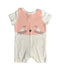 A White Rompers from Seed in size Newborn for girl. (Front View)