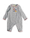 A White Rompers from Albetta in size 0-3M for girl. (Front View)