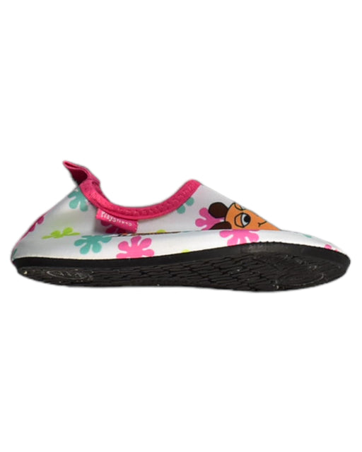 A White Aqua Shoes from Playshoes in size 18-24M for girl. (Front View)