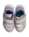 A Purple Sneakers from Skechers in size 3T for girl. (Back View)