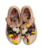 A Pink Flats from Mini Melissa in size 4T for girl. (Back View)