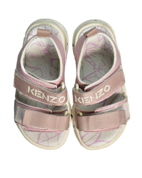 A Pink Sandals from Kenzo in size 4T for girl. (Back View)