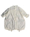 A White Rompers from Petit Bateau in size 3-6M for girl. (Back View)