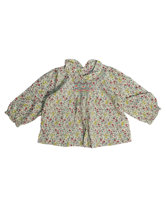 A White Long Sleeve Tops from Bonpoint in size 6-12M for girl. (Front View)
