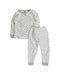 A White Pyjama Sets from Petit Bateau in size 4T for boy. (Front View)