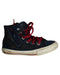 A Black Sneakers from Converse in size 5T for boy. (Front View)