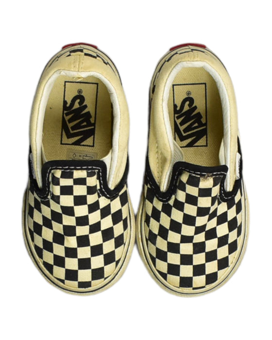 A White Slip Ons from Vans in size 18-24M for boy. (Back View)
