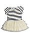 A White Short Sleeve Dresses from Petit Bateau in size 12-18M for girl. (Front View)