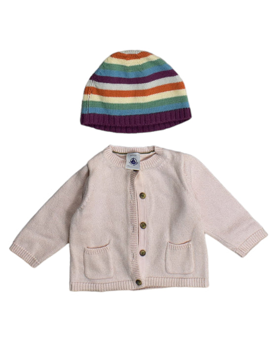 A Pink Gift Sets from Petit Bateau in size 3-6M for girl. (Front View)