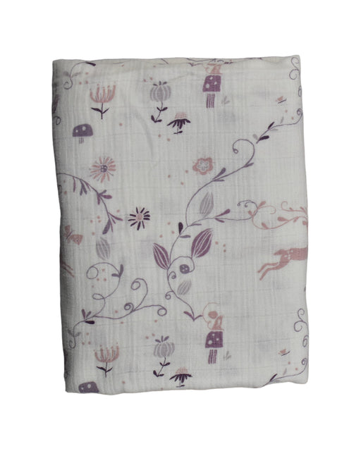 A White Swaddles from Aden & Anais in size O/S for neutral. (Front View)