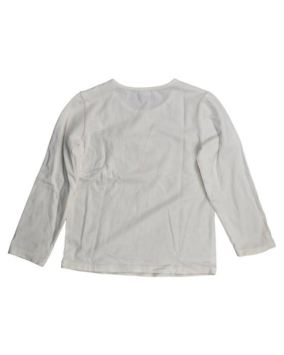A White T Shirts from Balabala in size 5T for girl. (Back View)